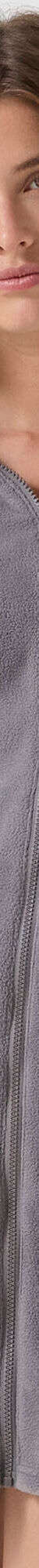 Robe de chambre zippée mi-longue en polaire, brodée "lapin" (gris / écru) Robe de chambre zippée mi-longue en polaire, brodée "lapin" (gris / écru)